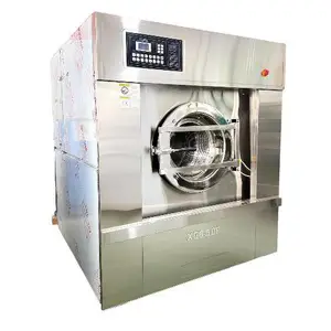 力涤净 力净全自动工业 商用一体机 15kg小容量洗脱烘一体机 XGQP-15F