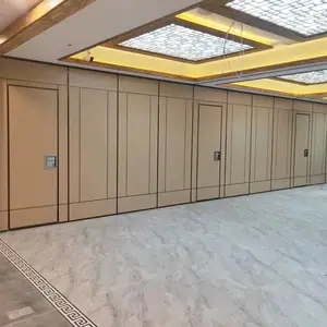 卡曼隔墙宴会厅办公室电动活动折叠门饭店包厢移动屏风推拉吊轨道隔音隔断墙