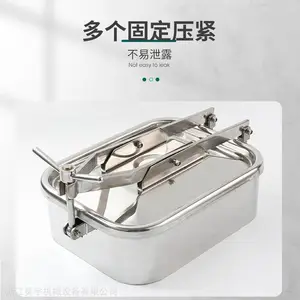 昊宇不锈钢卫生级方形人孔 可定制内外镜面抛光