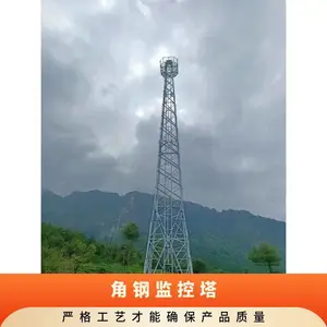 天津广场瞭望塔螺栓连接支持定制钢管监控塔