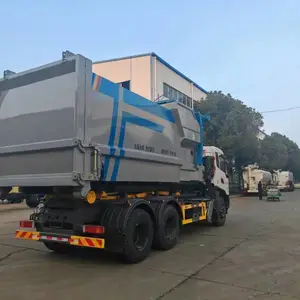 18方移动压缩垃圾站搭配后双桥勾臂垃圾车 垃圾压缩机 垃圾中转设备
