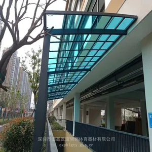 定制搭建惠州不锈钢雨棚 自行车车棚 电动车停车棚厂家