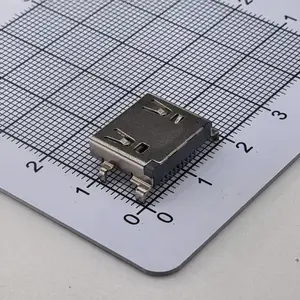 HDMI A TYPE母座 板上型 SMT 母座 LCP黑胶 端子铜 外壳SPCC/C2680 DIP脚