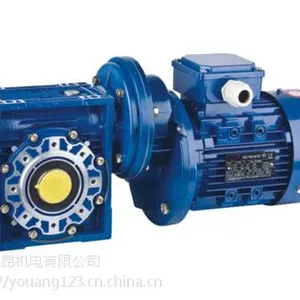 蓝色RV063/25-YS8024-0.75KW铝合金涡轮减速电机应用广泛