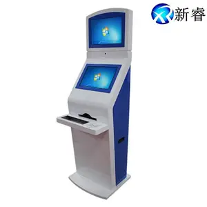 22寸医院打单机/排队叫号机/自助缴费打印查询机/双屏触摸一体机/自助服务终端设备