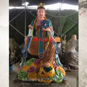 供应地母娘娘树脂贴金神像 后土娘娘玻璃钢神像图案