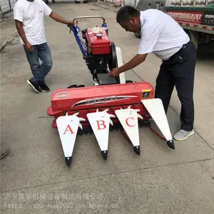 高丹草微型放片机 曲阜小型收割机厂 往右边传送收割机