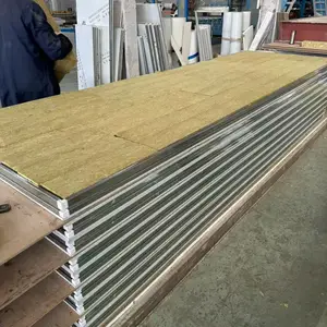 玻镁岩棉净化板 50mm中空玻镁夹芯净化板 防火岩棉净化板翔展