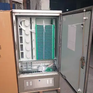 576芯不锈钢201表面拉丝光缆交接箱 共建共享5G必备配线箱