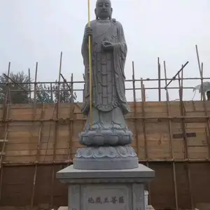 大理石雕刻#地藏菩萨,福建地藏王石雕像,寺院石雕地藏王供应商