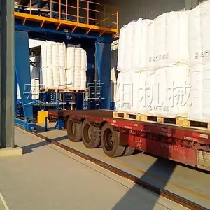 钙粉全自动吨袋装车机,智能吨袋装车码垛机械手