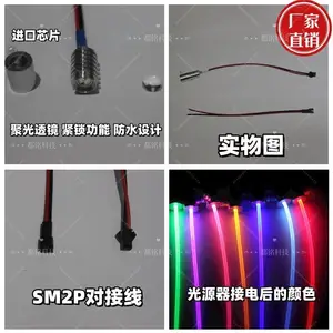 12V1.5WLed小光源器发光条光导纤维光纤灯光源器导光条汽车氛围灯
