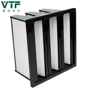 供应山东空调风柜大风量VW型亚高效过滤器玻纤塑框H10H11H12H13