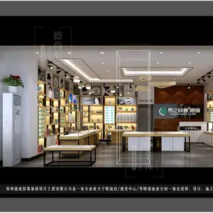 查尔斯顿眼镜展柜定制,眼镜店整体风格展示,德尚装饰作品
