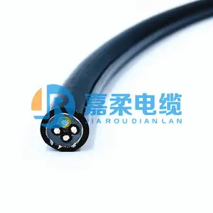 供应工业机器人pur拖链电缆_机械手臂耐扭转高柔性聚氨酯电缆