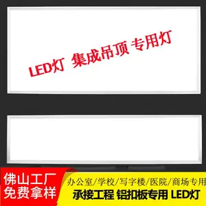 集成吊顶铝扣板led灯300X1200铝天花板灯六边形吸顶灯面板灯吊顶