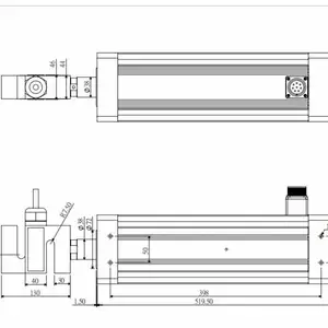替换 EXLAR 一体式电动缸 国产一体缸解决方案GSX50-0601