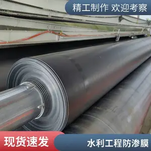 水利河道防渗土工膜 光面防渗膜 污水处理池河道防渗用