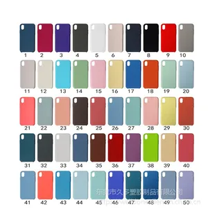 厂家直供苹果iPhone X XS Max XR液态硅胶真超纤三包手机保护套手机壳 ***出口品质