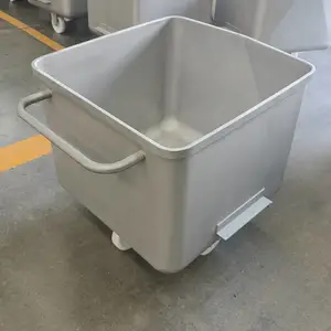 201-304-316不锈钢料车,镜面拉丝喷砂磨砂抛丸肉料车