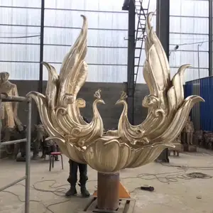 铸铜凤凰塑像_公园仿古铜凤凰_耐磨铜凤凰现货