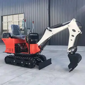 08型座驾式百利通挖机报价 小型履带式挖掘机17型轮胎式挖掘机钢带挖机腾宇