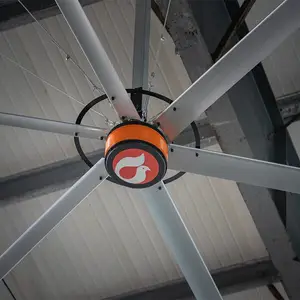 机械加工厂通风降温除湿工业大风扇大吊扇安全静音节能环保
