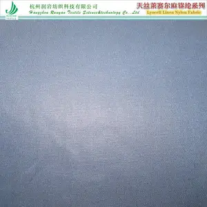天丝麻锦纶抗皱面料200gsm莱赛尔麻锦纶面料 天丝麻锦纶斜纹面料