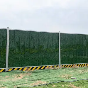 市政施工彩钢围挡 组装式铁皮围挡 装配式新型围挡 庞景实业