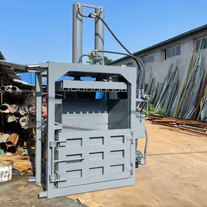 200升大铁桶压扁机 农科40吨双顶液压打包机 塑料瓶纸箱压缩压包机