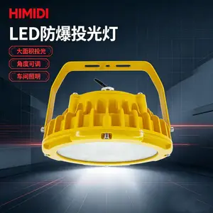 圆形 LED 防爆投光灯 加油站隧道危化仓库气体危险区域高亮照明设备