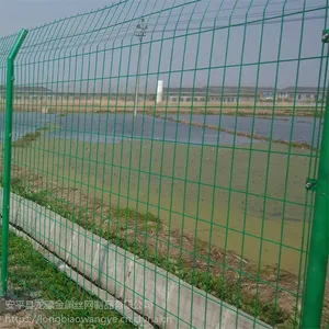 圈河道隔离网 高速公路护栏网 浸塑隔离铁丝网