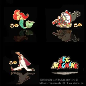 美人鱼徽章，芭比公主系列胸章，动漫徽章制作厂