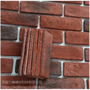 厂家直销别墅外墙装饰红色文化砖 电视背景墙砖仿古砖外墙砖定制
