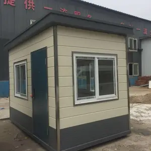 沈 阳小区门卫岗亭 不锈钢值班岗亭 厂区大门保安岗亭可定制
