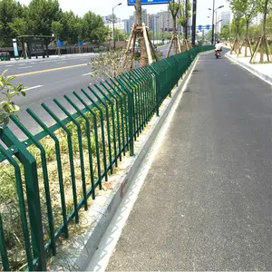 杭州草皮绿化护栏草坪栅栏锌钢草坪绿化护栏市政绿化拦杆