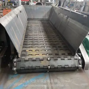 盱眙泥石分离链板输送机A不沾料耐压砸链板机