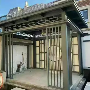 石家庄铝合金廊架生产厂家,加工铝合金凉亭厂,早来景观标识公司