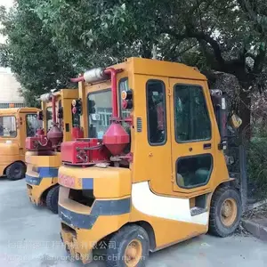 扬州盐城二手大宇倾翻叉轮胎夹5米叉车