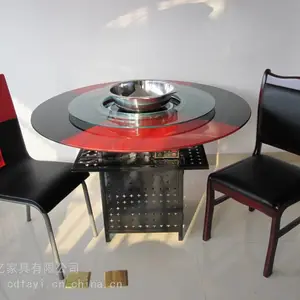 供应酒店用火锅餐桌|火锅桌|钢化玻璃火锅桌|四川专业火锅餐桌定制商