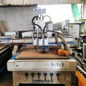 8成新南京铭雕三工序1325木工数控开料机 密度环氧复合电木板雕刻