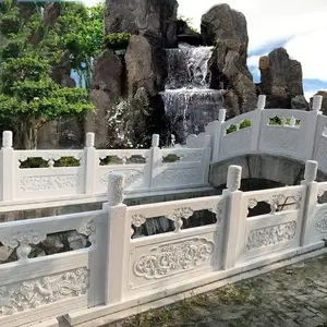 景观公园大桥扶手栏杆 家族祠堂大理石围栏 寺院***青石护栏