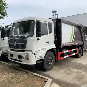 国六东风天锦14方压缩垃圾车，大型生活垃圾压缩车
