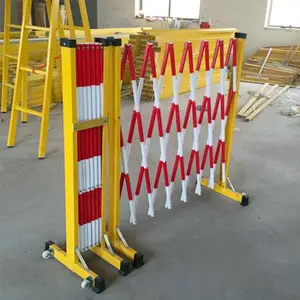 施工隔离围栏防护栏栅栏1.2*2.5m 玻璃钢伸缩围栏图片 佳航
