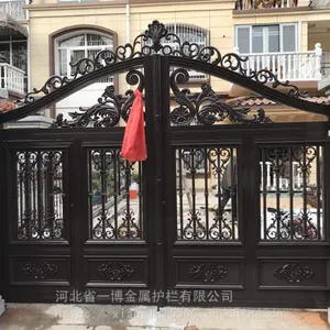 别墅庭院大门设计图河北古冶区别墅大门厂家
