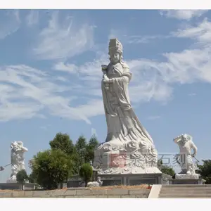 露天大型石雕妈祖像 花岗岩妈祖石头像 福建石雕佛像