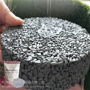惠州透水混凝土多少钱一方透水混凝土强固剂彩色沥青路面施工报价生态透水地坪材料厂家艺术彩绘景观道路