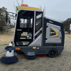 粮油库房场区道路灰尘渣土清扫车 驾驶式三朋扫地机战狼3