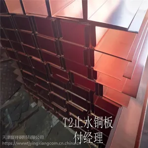 大量生产加工 止水铜板 镀铜止水板 止水铜片