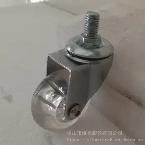 1寸透明PU脚轮 1.5寸2寸万向水晶轮 溜冰鞋轮子